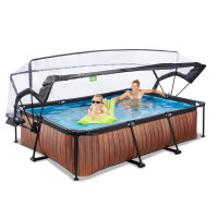 Басейн EXIT 220х150х65 см "дерево" з куполом 